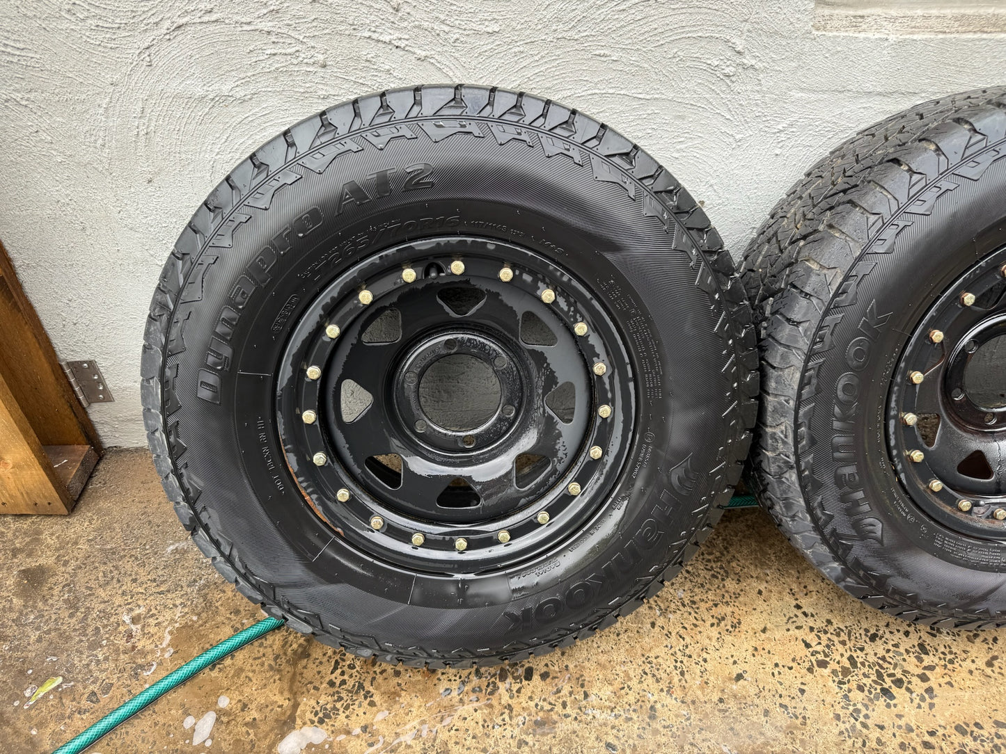 Hankook DynaPro AT2 Tyres on 6 Stud Steel Rims