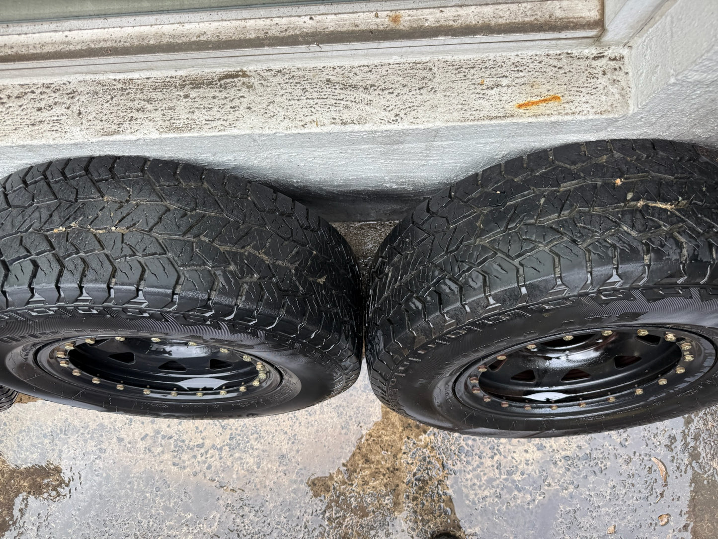Hankook DynaPro AT2 Tyres on 6 Stud Steel Rims