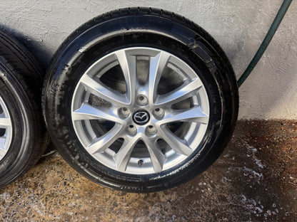 Mazda 3 16” Alloy Wheels with Good Tyres