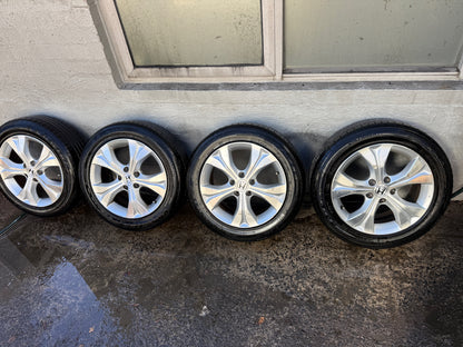 Honda Accord 17” Alloy Wheels with Good Tyres