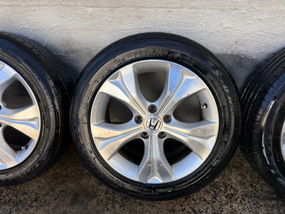 Honda Accord 17” Alloy Wheels with Good Tyres