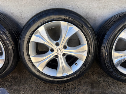 Honda Accord 17” Alloy Wheels with Good Tyres