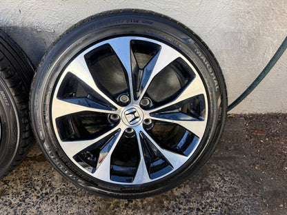 Honda Civic 17” Alloy Wheels with Good Tyres