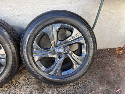 Subaru XV Crosstrek 17” Alloy Wheels with Like New Tyres