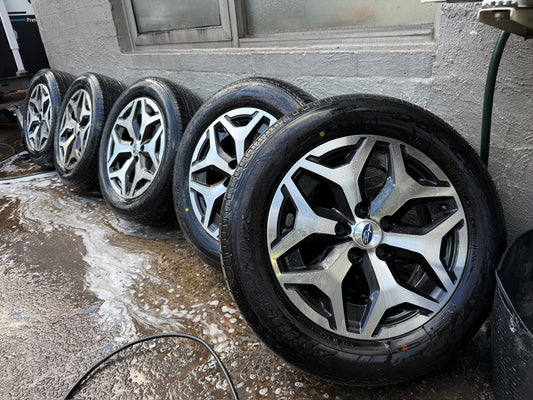Subaru Forester 17” Alloy Wheels with Good Tyres