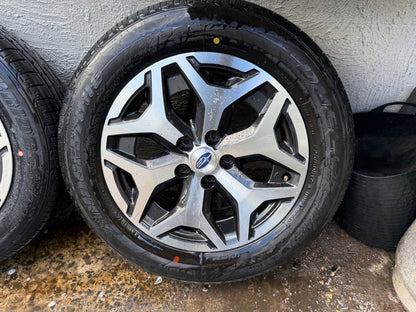 Subaru Forester 17” Alloy Wheels with Good Tyres