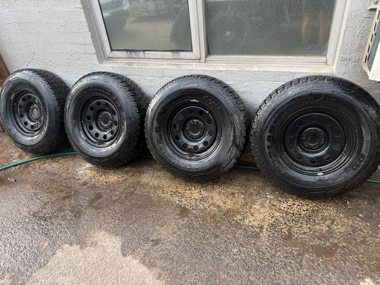 Nissan Navara 32” A/T Tyres  on Black Steel Rims