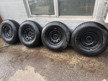 Nissan Navara 32” A/T Tyres  on Black Steel Rims