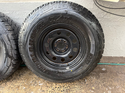 Nissan Navara 32” A/T Tyres  on Black Steel Rims