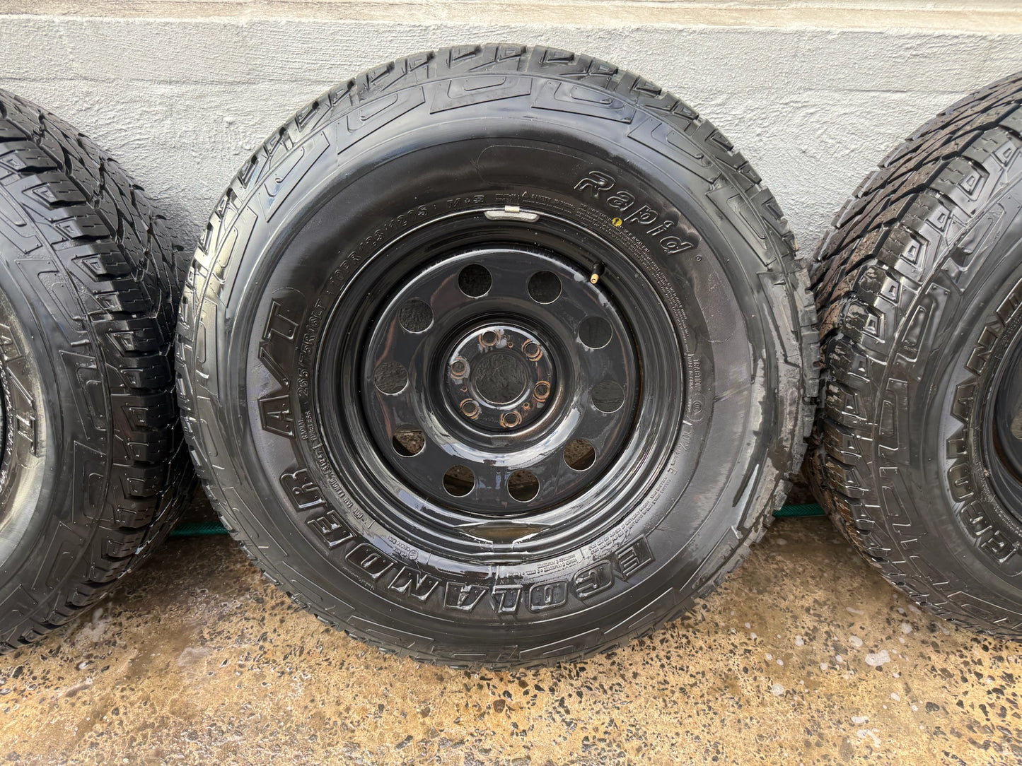 Nissan Navara 32” A/T Tyres  on Black Steel Rims