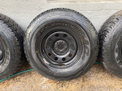 Nissan Navara 32” A/T Tyres  on Black Steel Rims