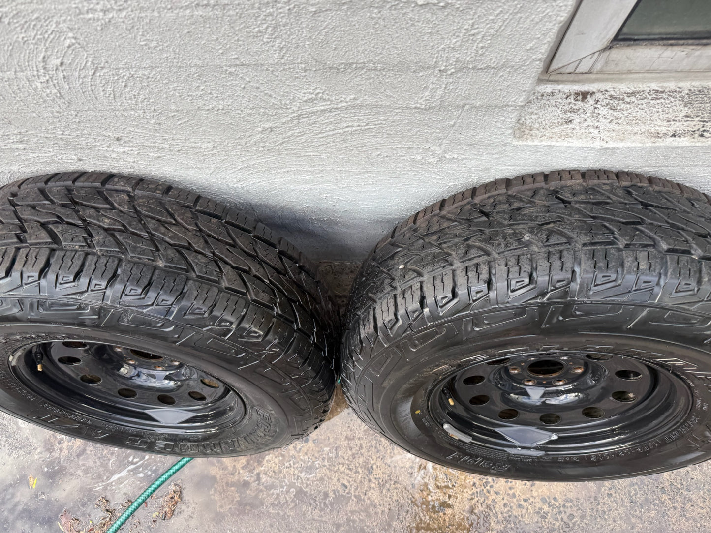 Nissan Navara 32” A/T Tyres  on Black Steel Rims