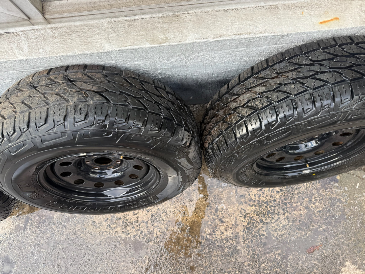 Nissan Navara 32” A/T Tyres  on Black Steel Rims