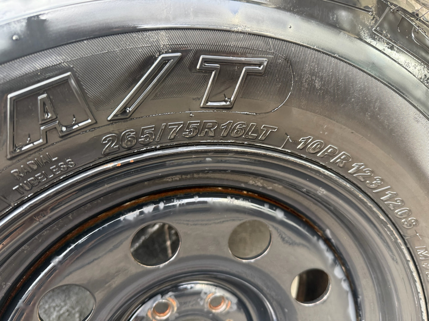 Nissan Navara 32” A/T Tyres  on Black Steel Rims