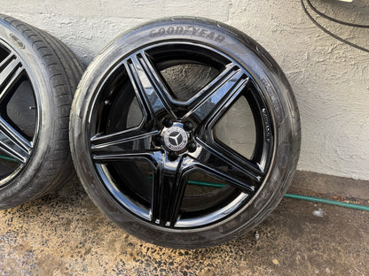 Mercedes Benz ML550 ML63 AMG Black 21” Alloy Wheels with Excellent Tyres