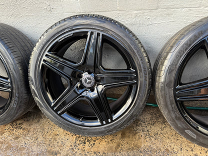 Mercedes Benz ML550 ML63 AMG Black 21” Alloy Wheels with Excellent Tyres