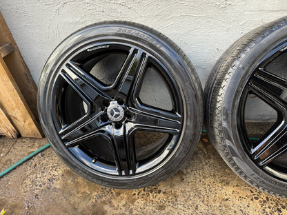 Mercedes Benz ML550 ML63 AMG Black 21” Alloy Wheels with Excellent Tyres