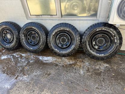 BF Goodrich 32” KO2 A/T Tyres On 6 Stud Steel Rims
