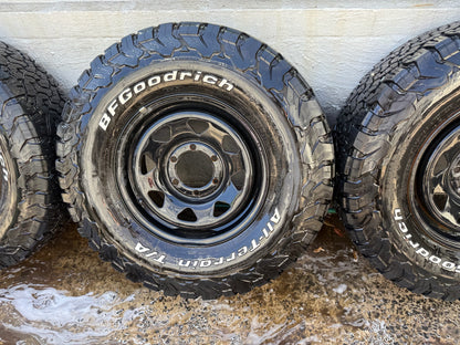 BF Goodrich 32” KO2 A/T Tyres On 6 Stud Steel Rims