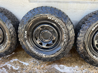 BF Goodrich 32” KO2 A/T Tyres On 6 Stud Steel Rims