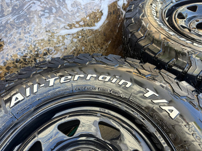 BF Goodrich 32” KO2 A/T Tyres On 6 Stud Steel Rims