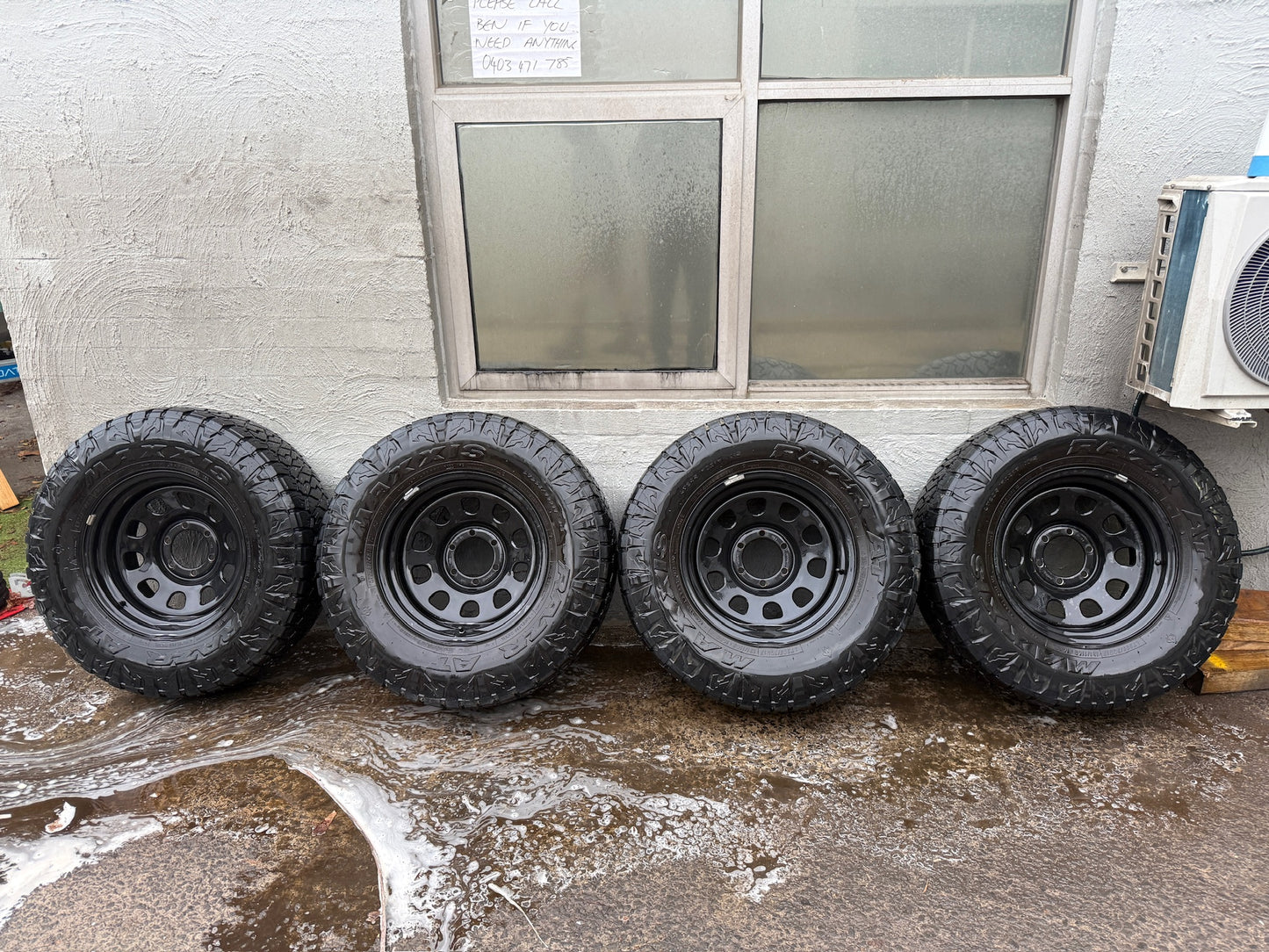 Maxxis Razr Tyres on 6 Stud&nbsp; Steel Rims