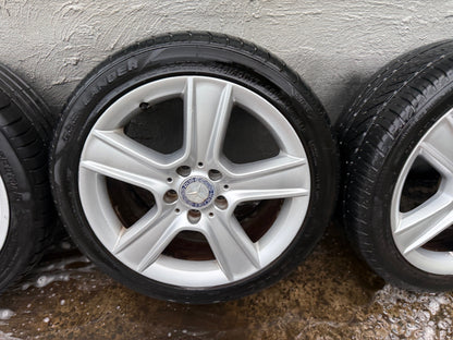 Mercedes C300 W204 Staggered 17” Alloy Wheels with Good Tyres - Set of 5