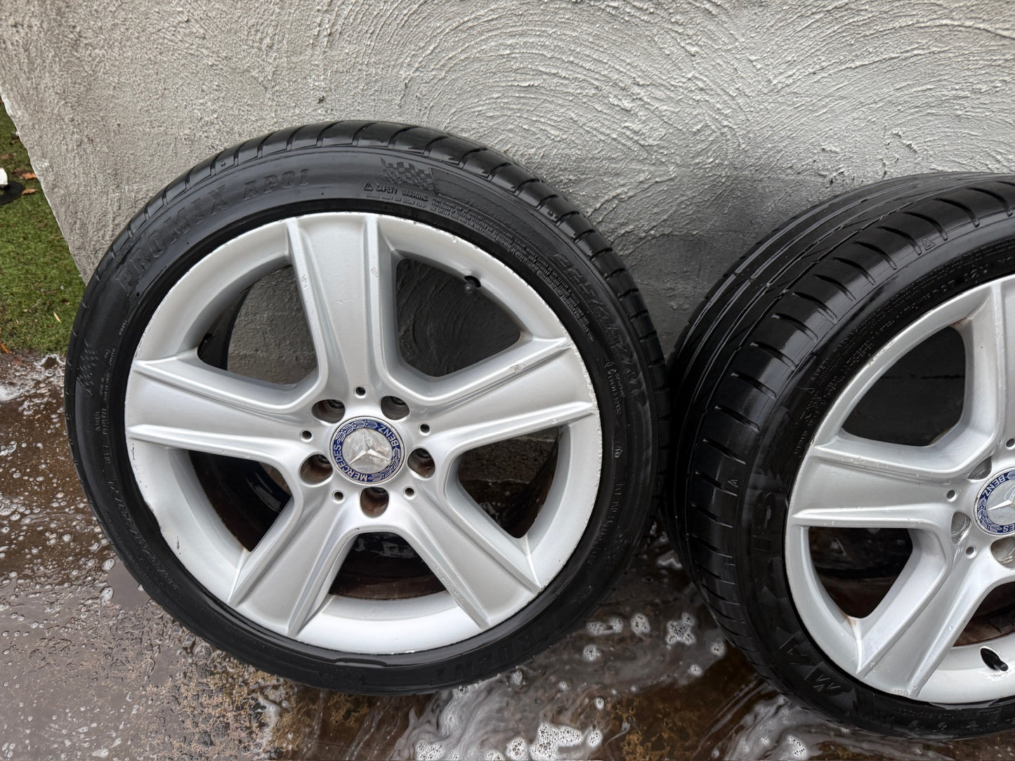 Mercedes C300 W204 Staggered 17” Alloy Wheels with Good Tyres - Set of 5