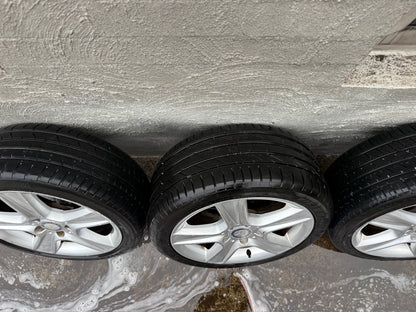 Mercedes C300 W204 Staggered 17” Alloy Wheels with Good Tyres - Set of 5