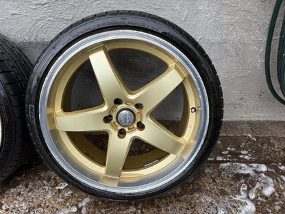 HRS Dished 20” Alloy Wheels with Tyres