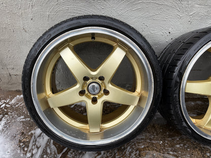 HRS Dished 20” Alloy Wheels with Tyres