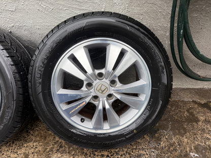 Honda Accord 16” Alloy Wheels with Good Bridgestone Tyres