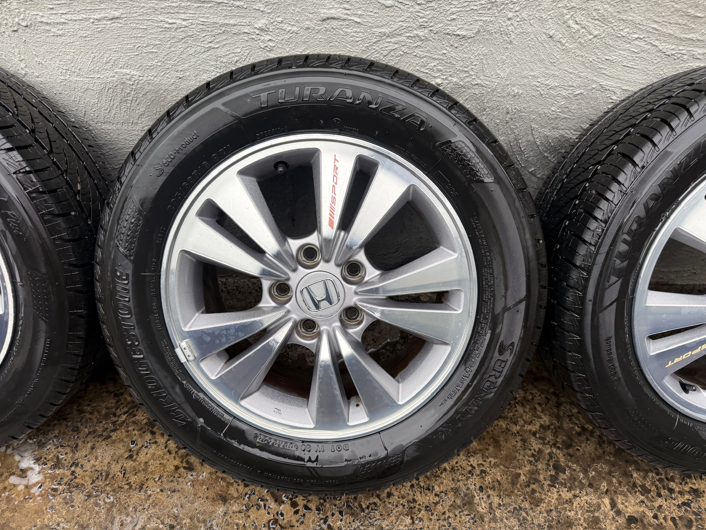 Honda Accord 16” Alloy Wheels with Good Bridgestone Tyres