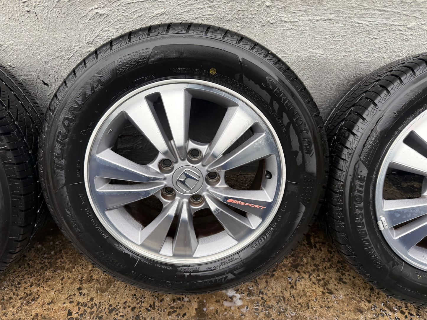 Honda Accord 16” Alloy Wheels with Good Bridgestone Tyres
