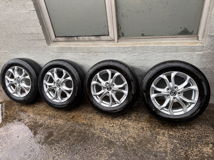 Mazda CX-3 16” Alloy Wheels with Good Bridgestone Tyres.