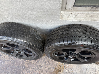 King Daytona 5 Stud 18” Black Alloy Wheels with Bridgestone Dueler Tyres