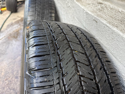 King Daytona 5 Stud 18” Black Alloy Wheels with Bridgestone Dueler Tyres