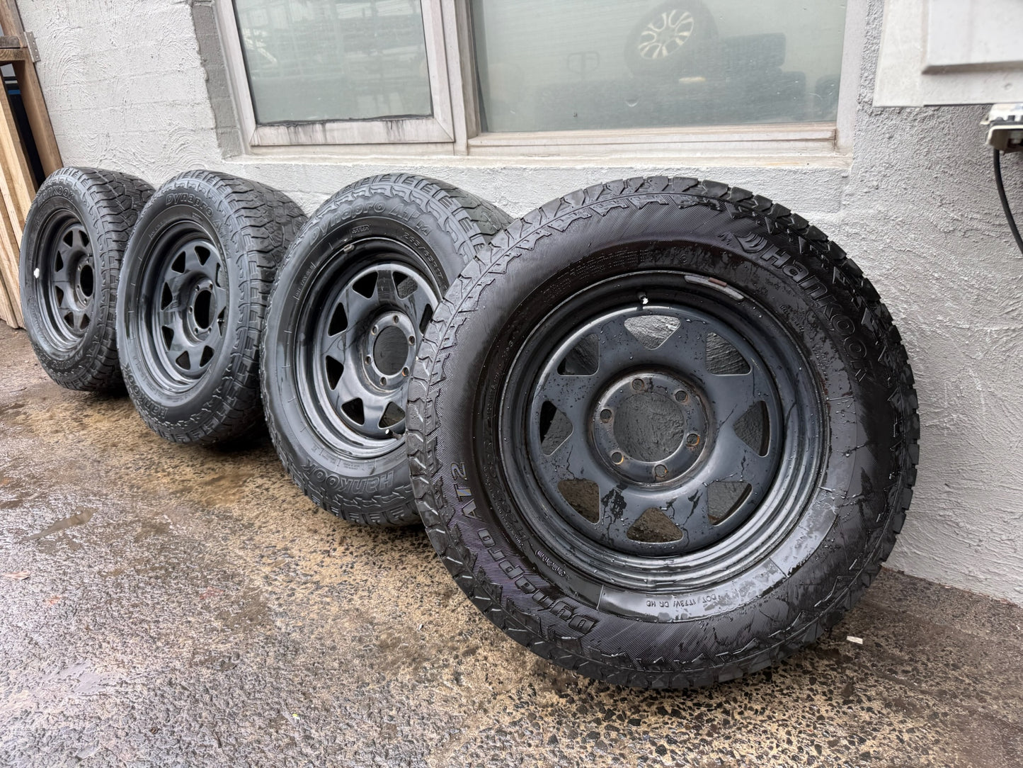 Hankook DynaPro A/T Tyres on Black 6 Stud Rims
