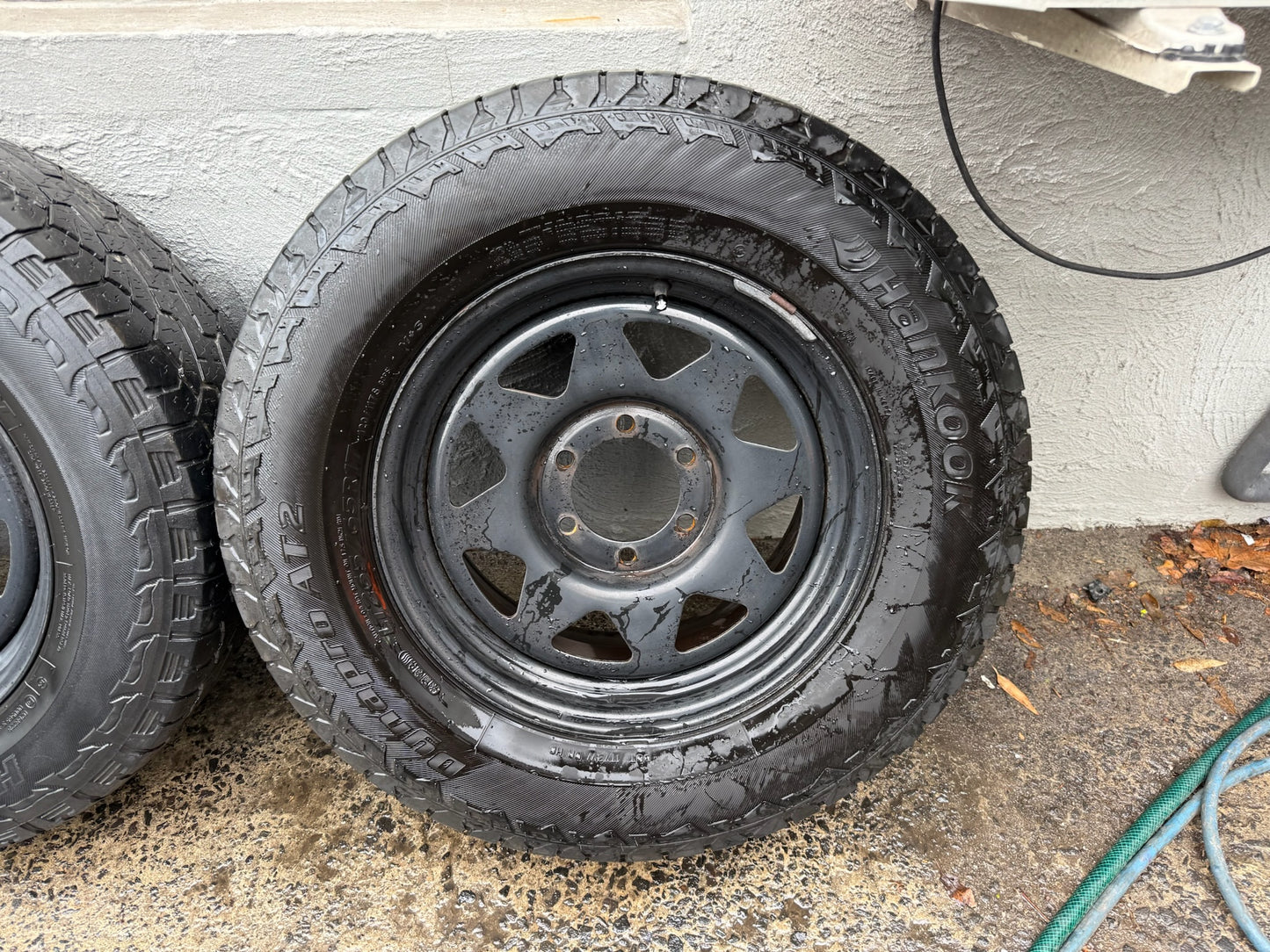 Hankook DynaPro A/T Tyres on Black 6 Stud Rims