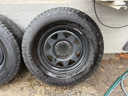 Hankook DynaPro A/T Tyres on Black 6 Stud Rims