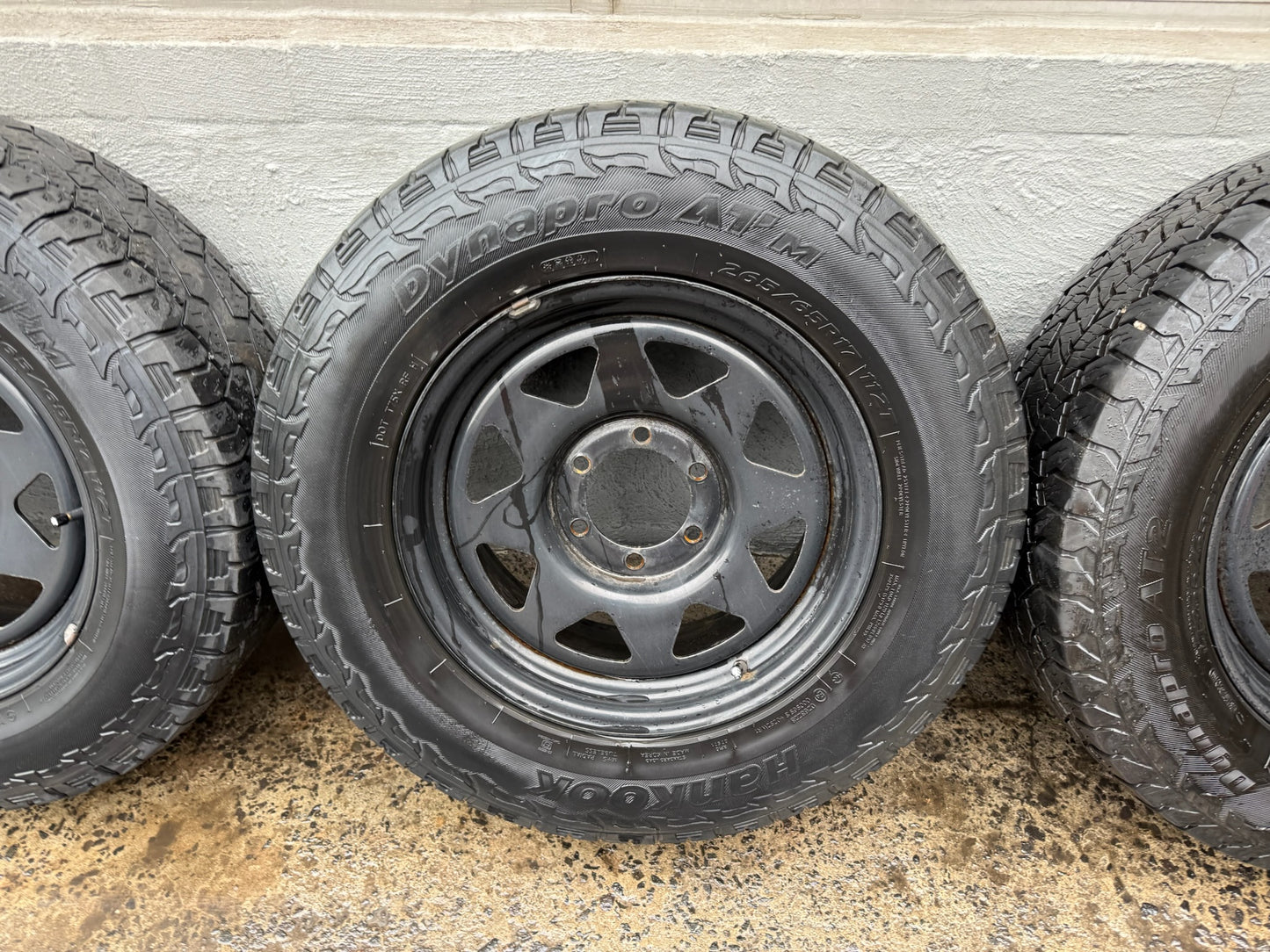 Hankook DynaPro A/T Tyres on Black 6 Stud Rims