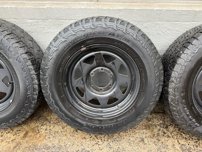 Hankook DynaPro A/T Tyres on Black 6 Stud Rims