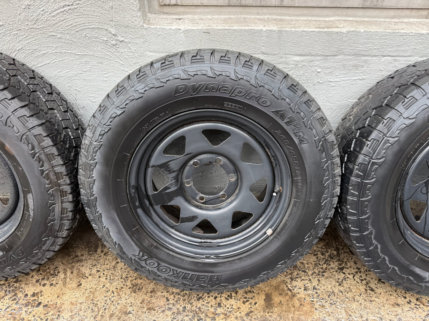 Hankook DynaPro A/T Tyres on Black 6 Stud Rims
