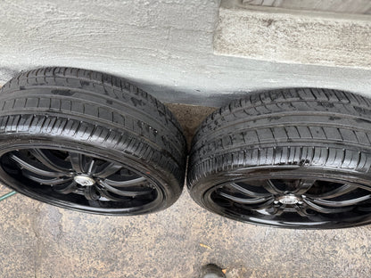Lexani Black VE/VF Commodore  20” Alloy Wheels with Excellent Tyres