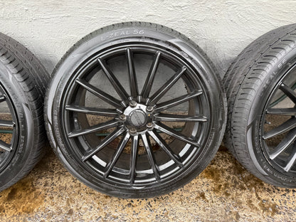 Hussla Black 19” Alloy Wheels with Good Tyres