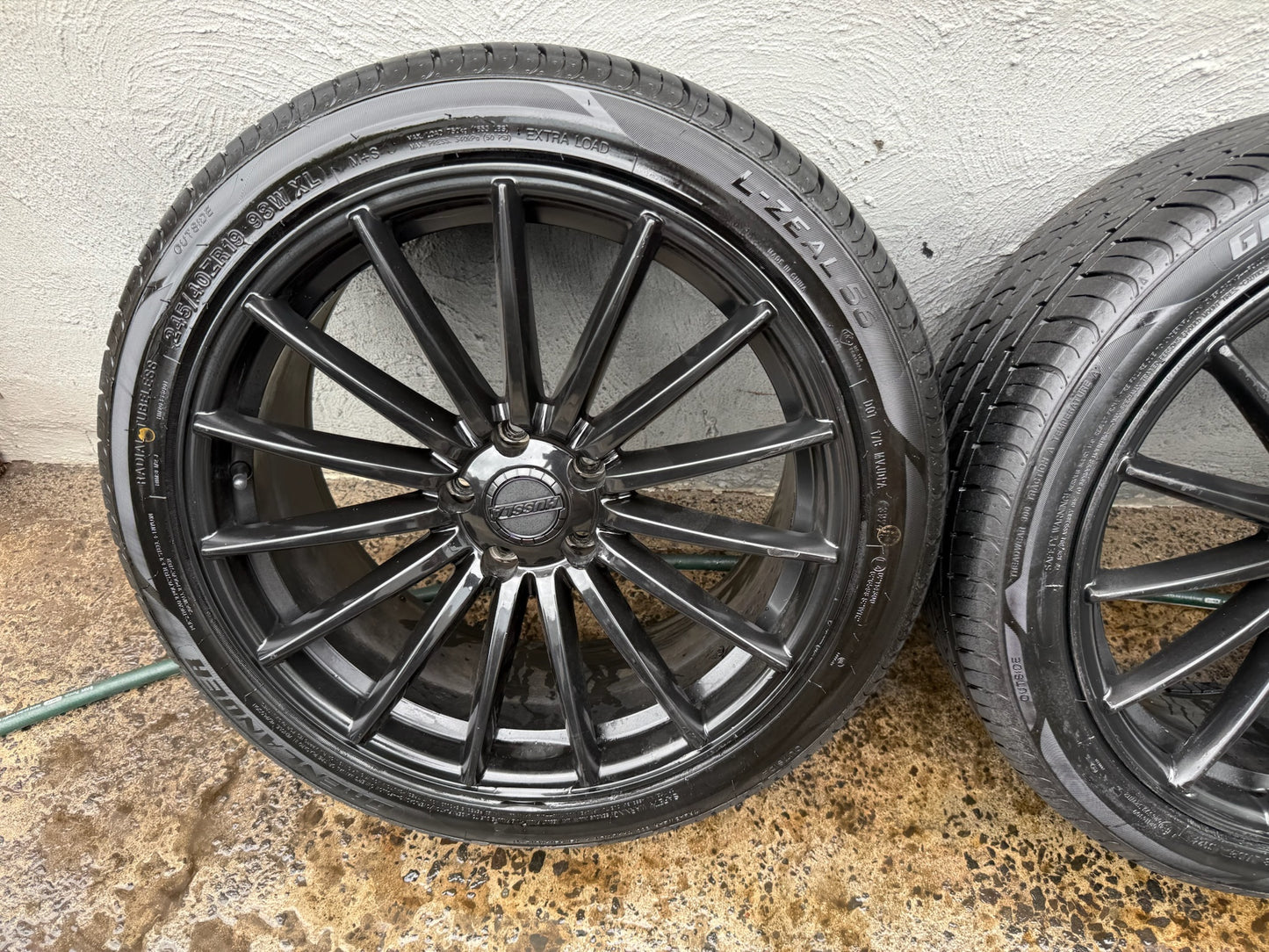 Hussla Black 19” Alloy Wheels with Good Tyres