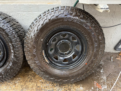 Falken Wildpeak Like New A/T Tyres on 6 Stud Steel Rims