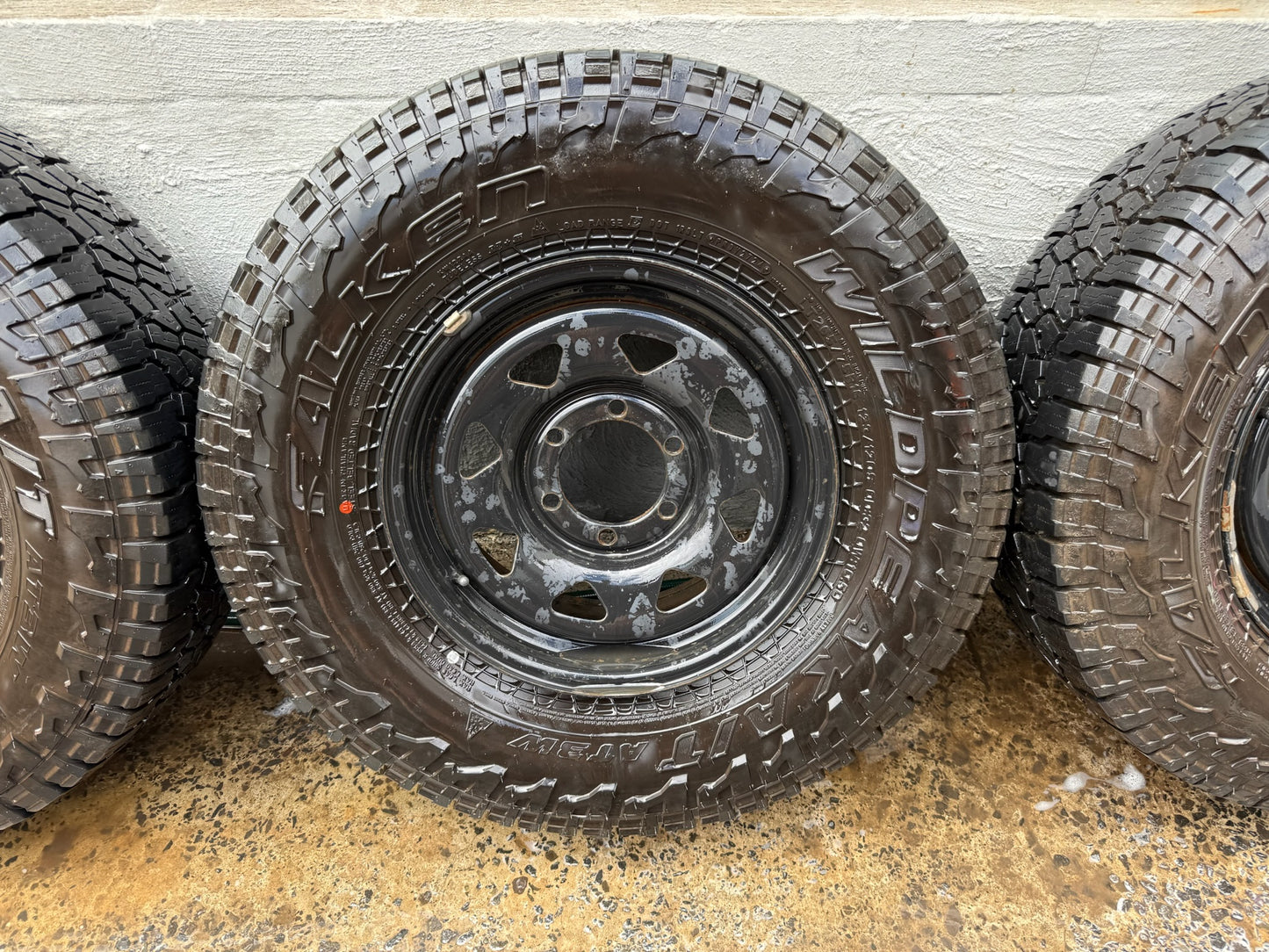 Falken Wildpeak Like New A/T Tyres on 6 Stud Steel Rims