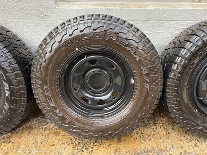 Falken Wildpeak Like New A/T Tyres on 6 Stud Steel Rims