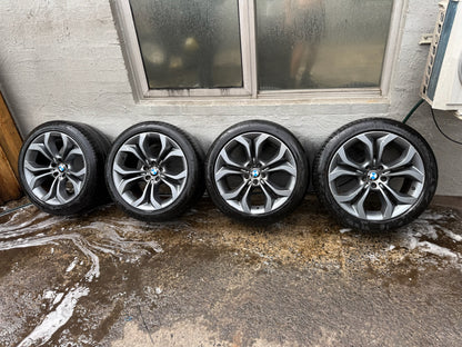BMW X5 X6 20” Staggered Alloy Wheels with Good Tyres